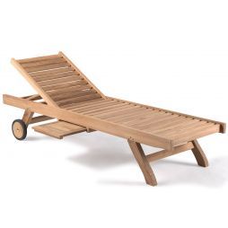 Bain de soleil en teck